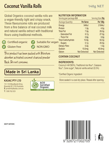 Nutritional Information Panel