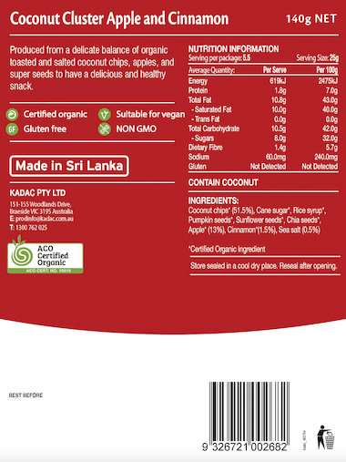 Nutritional Information Panel